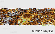 Physical Panoramic Map of Bolzano