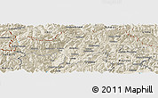 Shaded Relief Panoramic Map of Bolzano