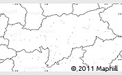 Blank Simple Map of Bolzano, no labels