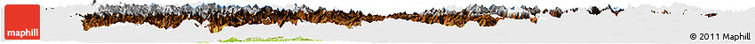 Physical Horizon Map of Trentino-Alto Adige, single color outside