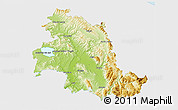 Physical 3D Map of Perugia, single color outside