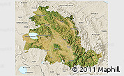 Satellite 3D Map of Perugia, shaded relief outside