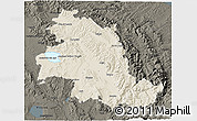 Shaded Relief 3D Map of Perugia, darken