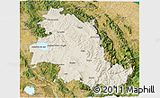Shaded Relief 3D Map of Perugia, satellite outside