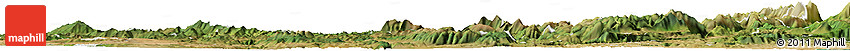 Satellite Horizon Map of Perugia