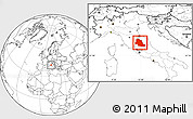 Blank Location Map of Perugia