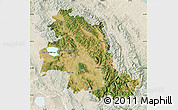 Satellite Map of Perugia, lighten