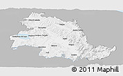 Gray Panoramic Map of Perugia, single color outside