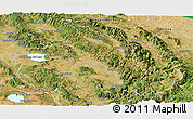 Satellite Panoramic Map of Perugia