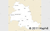 Classic Style Simple Map of Perugia, single color outside