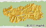 Savanna Style 3D Map of Valle d'Aosta, single color outside