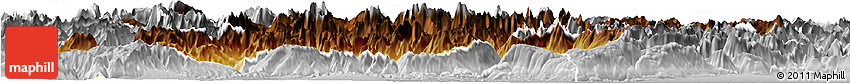 Physical Horizon Map of Belluno, lighten, desaturated