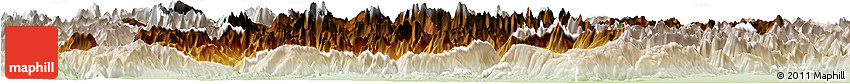 Physical Horizon Map of Belluno, lighten