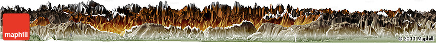 Physical Horizon Map of Belluno, semi-desaturated