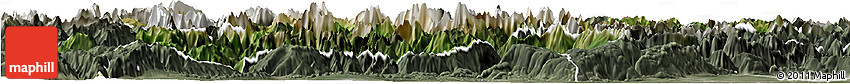 Satellite Horizon Map of Belluno, semi-desaturated