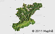 Satellite Map of Belluno, single color outside