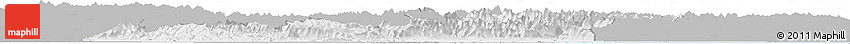 Gray Horizon Map of Veneto, single color outside