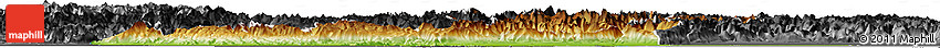 Physical Horizon Map of Veneto, darken, desaturated