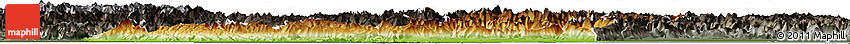 Physical Horizon Map of Veneto, darken, semi-desaturated