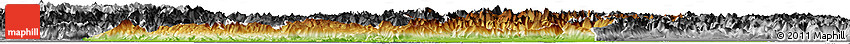 Physical Horizon Map of Veneto, desaturated