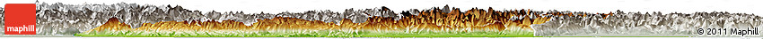 Physical Horizon Map of Veneto, lighten, semi-desaturated