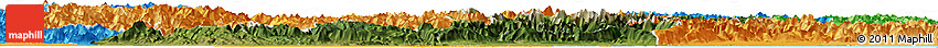 Satellite Horizon Map of Veneto, political shades outside
