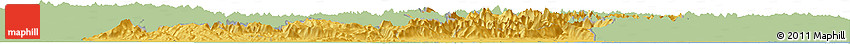 Savanna Style Horizon Map of Veneto, single color outside
