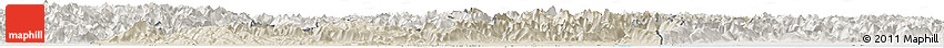 Shaded Relief Horizon Map of Veneto, lighten
