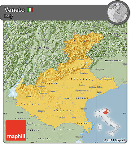 Savanna Style Map of Veneto