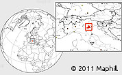 Blank Location Map of Padova