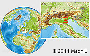 Physical Location Map of Padova