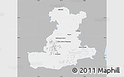 Gray Map of Padova, single color outside