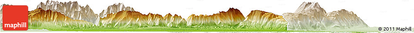 Physical Horizon Map of Treviso, lighten
