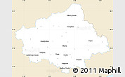 Classic Style Simple Map of Treviso, single color outside