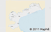Classic Style 3D Map of Venezia, single color outside