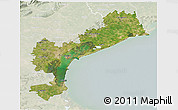 Satellite 3D Map of Venezia, lighten