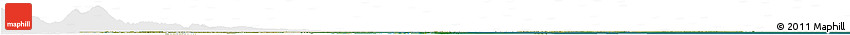 Satellite Horizon Map of Venezia, single color outside