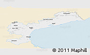 Classic Style Panoramic Map of Venezia, single color outside