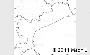 Blank Simple Map of Venezia, no labels