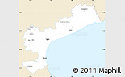 Classic Style Simple Map of Venezia, single color outside
