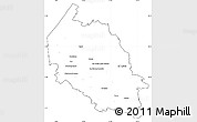 Blank Simple Map of Verona, cropped outside