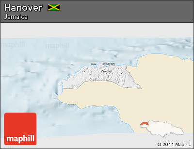Classic Style 3D Map of Hanover, single color outside