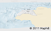 Classic Style 3D Map of Hanover, single color outside