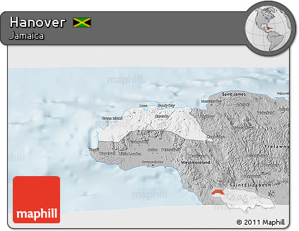 Gray 3D Map of Hanover
