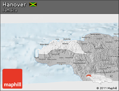 Gray 3D Map of Hanover