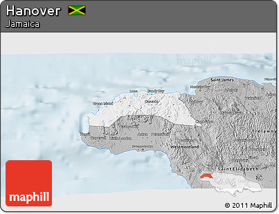 Gray 3D Map of Hanover
