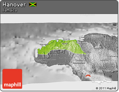 Physical 3D Map of Hanover, desaturated