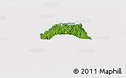 Satellite 3D Map of Hanover, cropped outside