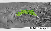 Satellite 3D Map of Hanover, desaturated