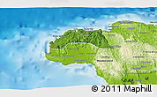 Satellite 3D Map of Hanover, physical outside